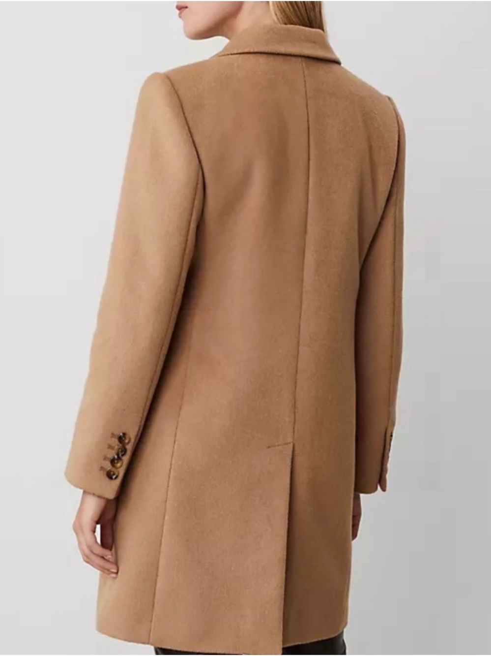 Ann Taylor Chesterfield Camel Coat,Large - Picture 3 of 11